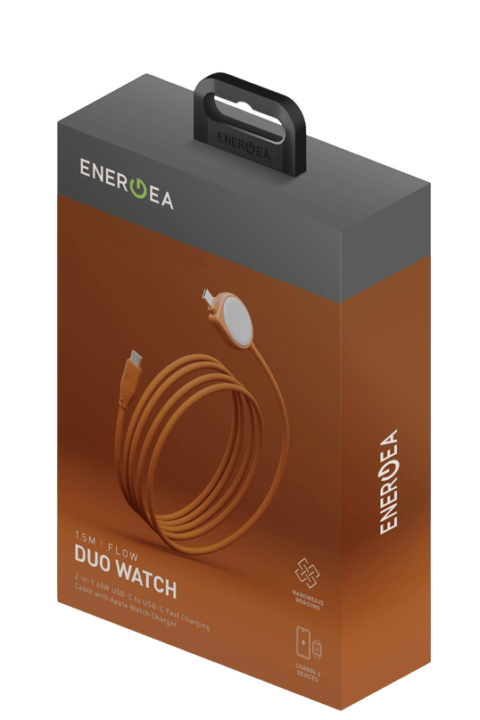 Flow Duo Watch 2in1 1.5M 60W Type-C to Type-C ve Watch PD Hızlı Şarj Kablo - Siyah 4