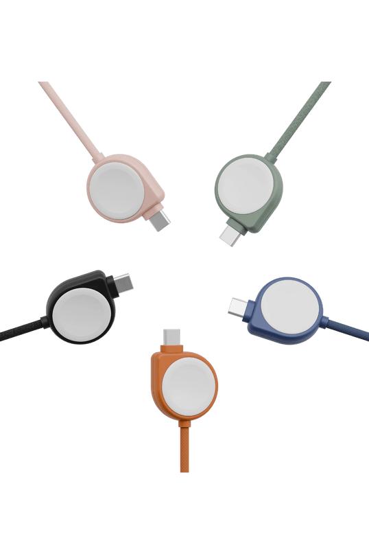 Flow Duo Watch 2in1 1.5M 60W Type-C to Type-C ve Watch PD Hızlı Şarj Kablo - Siyah 3