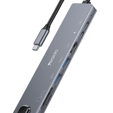 HB27 8in1 100W PD 1 GBPS Ethernet 4K Hub Dönüştürücü
