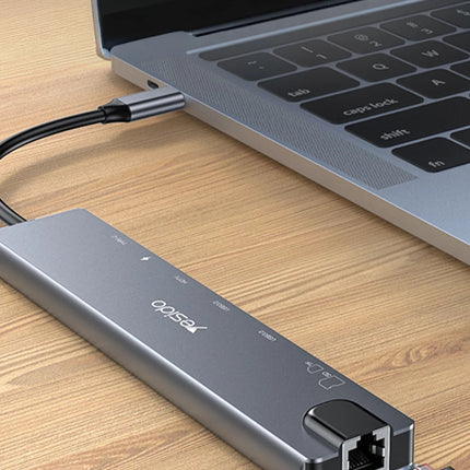 HB27 8in1 100W PD 1 GBPS Ethernet 4K Hub Dönüştürücü 2