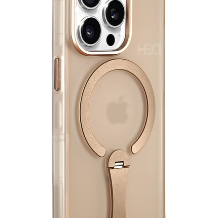 iPhone 15 Pro Max HBC-354 Kunlun Standlı Magsafe Kapak Kılıf - Çöl Titanyum