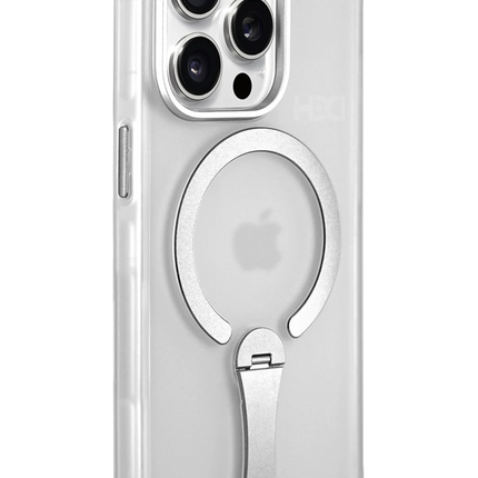 iPhone 15 Pro Max HBC-354 Kunlun Standlı Magsafe Kapak Kılıf - Şeffaf