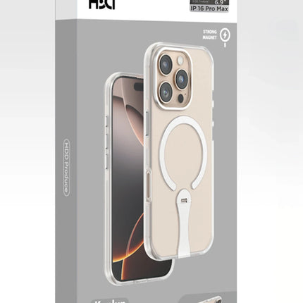 iPhone 15 Pro Max HBC-354 Kunlun Standlı Magsafe Kapak Kılıf - Siyah 7