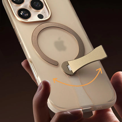 iPhone 15 Pro Max HBC-354 Kunlun Standlı Magsafe Kapak Kılıf - Siyah 2