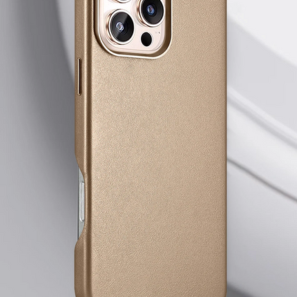 iPhone 16 HBC-242 Dividing Magsafe Kapak Kılıf - Çöl Titanyum 2