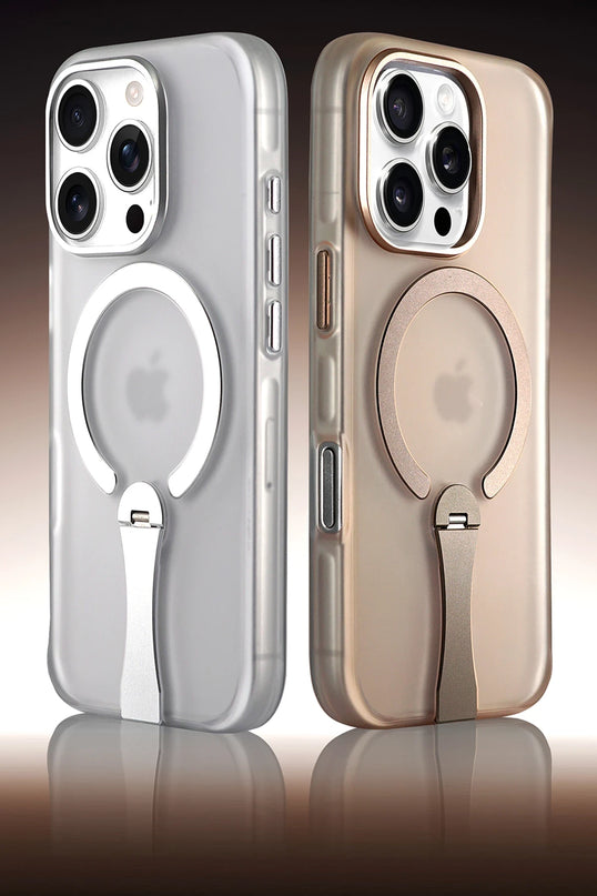 iPhone 16 HBC-354 Kunlun Standlı Magsafe Kapak Kılıf - Çöl Titanyum 5