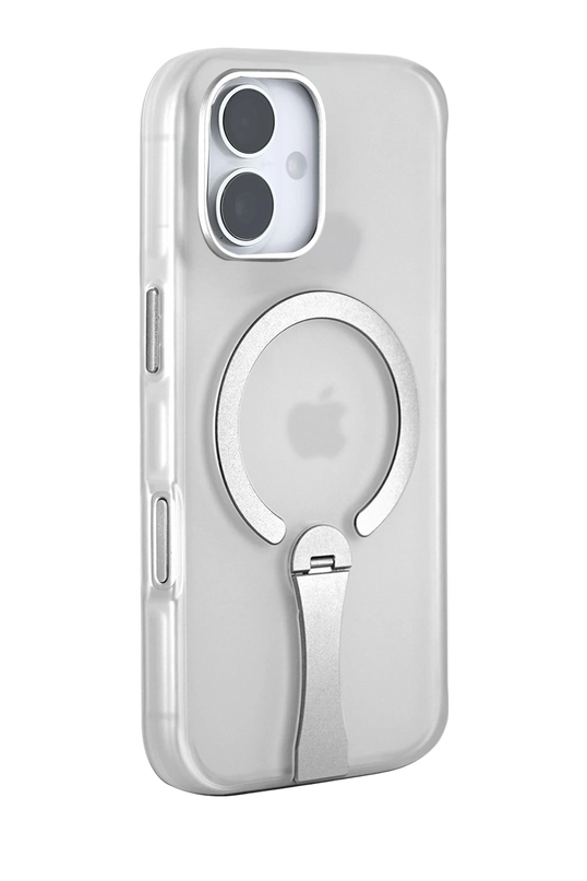 iPhone 16 HBC-354 Kunlun Standlı Magsafe Kapak Kılıf - Şeffaf