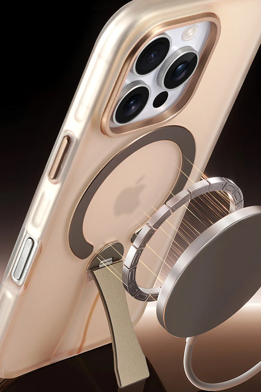 iPhone 16 Pro Max HBC-354 Kunlun Standlı Magsafe Kapak Kılıf - Siyah 3