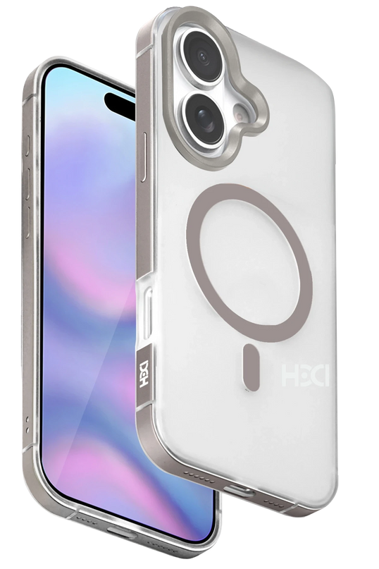 iPhone 17 HBC-394 Himalayas Magsafe Kapak Kılıf - Titan Gri