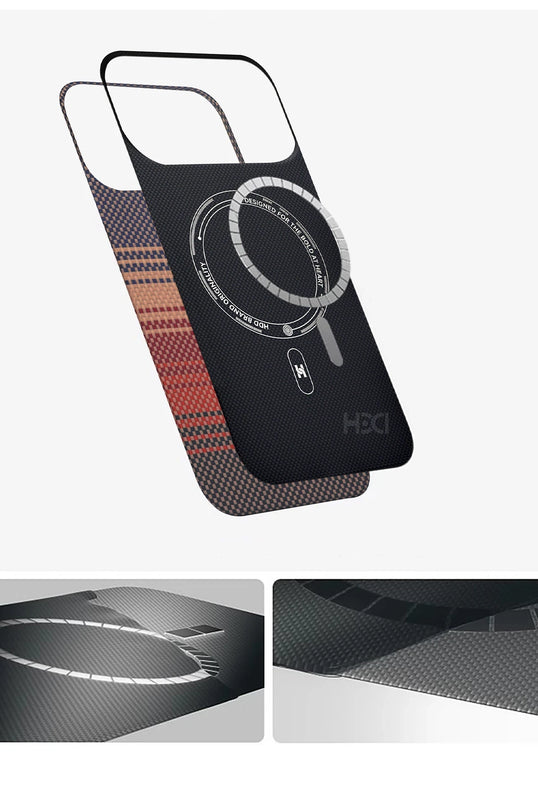 iPhone 17 Pro Max/18 Pro Max HBC-350 Ruaha Kevlar Magsafe Kapak Kılıf - Ay Doğumu 6