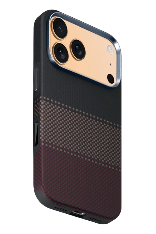 iPhone 17 Pro Max/18 Pro Max HBC-377 Kevlar Slim Magsafe Kapak Kılıf - Alacakaranlık 2