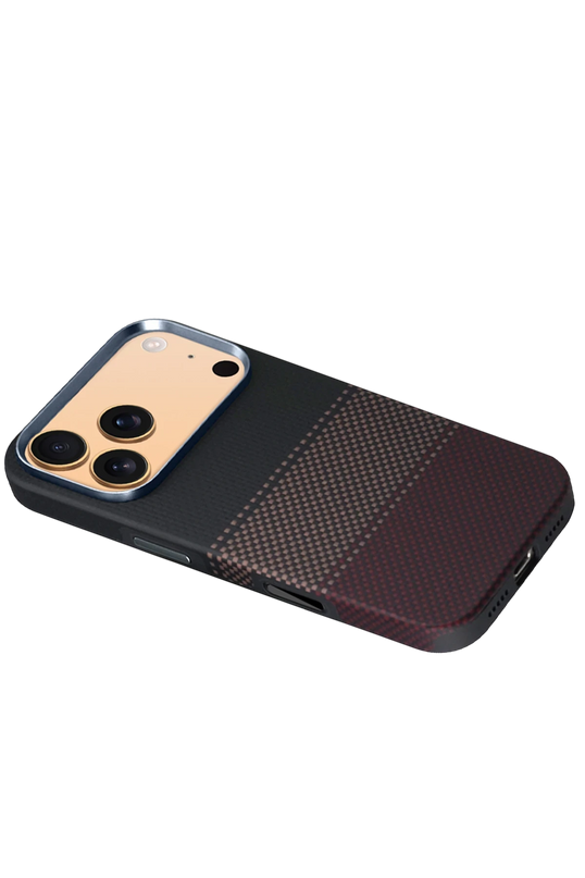 iPhone 17 Pro Max/18 Pro Max HBC-377 Kevlar Slim Magsafe Kapak Kılıf - Alacakaranlık 4