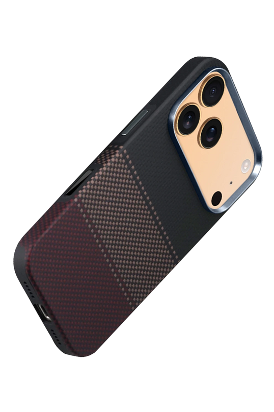 iPhone 17 Pro Max/18 Pro Max HBC-377 Kevlar Slim Magsafe Kapak Kılıf - Alacakaranlık 3