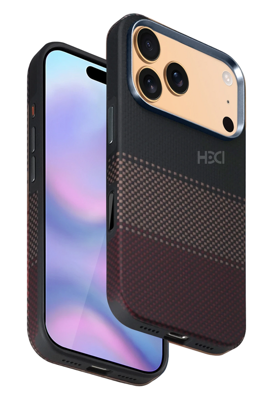 iPhone 17 Pro Max/18 Pro Max HBC-377 Kevlar Slim Magsafe Kapak Kılıf - Alacakaranlık