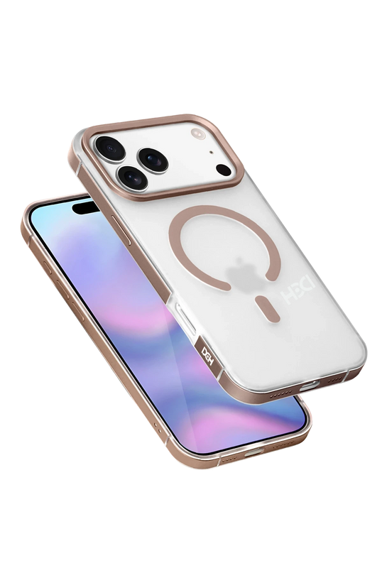 iPhone 17 Pro Max/18 Pro Max HBC-394 Himalayas Magsafe Kapak Kılıf - Çöl Titanyum 2
