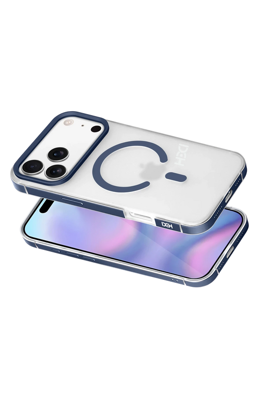 iPhone 17 Pro Max/18 Pro Max HBC-394 Himalayas Magsafe Kapak Kılıf - Mavi 2