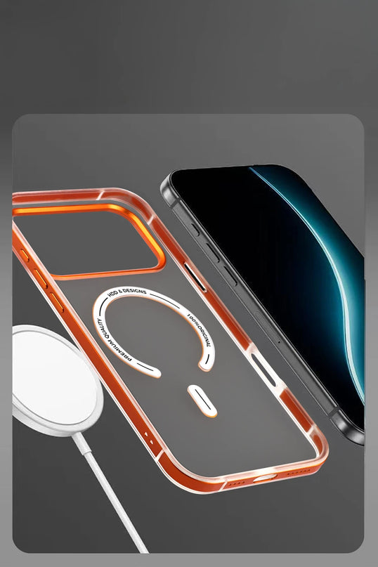 iPhone 17 Pro Max/18 Pro Max HBC-394 Himalayas Magsafe Kapak Kılıf - Mavi 6