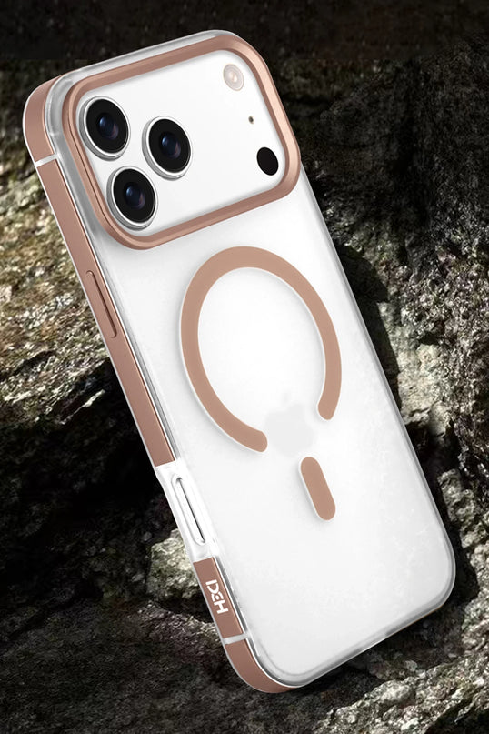 iPhone 17 Pro Max/18 Pro Max HBC-394 Himalayas Magsafe Kapak Kılıf - Turuncu 7