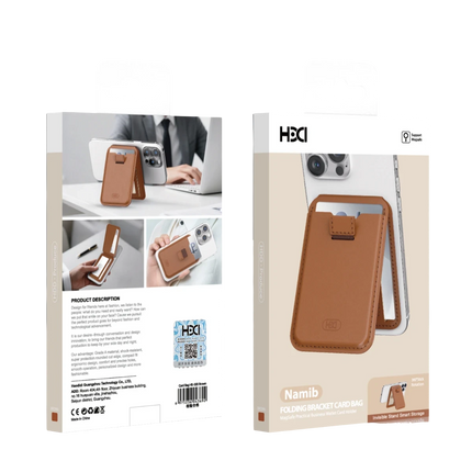 HS-020 Namib Stand Özellikli Magsafe Kartlık - Titan Gri 7