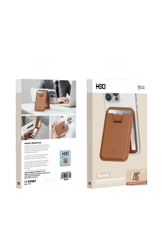 HS-020 Namib Stand Özellikli Magsafe Kartlık - Titan Gri 7