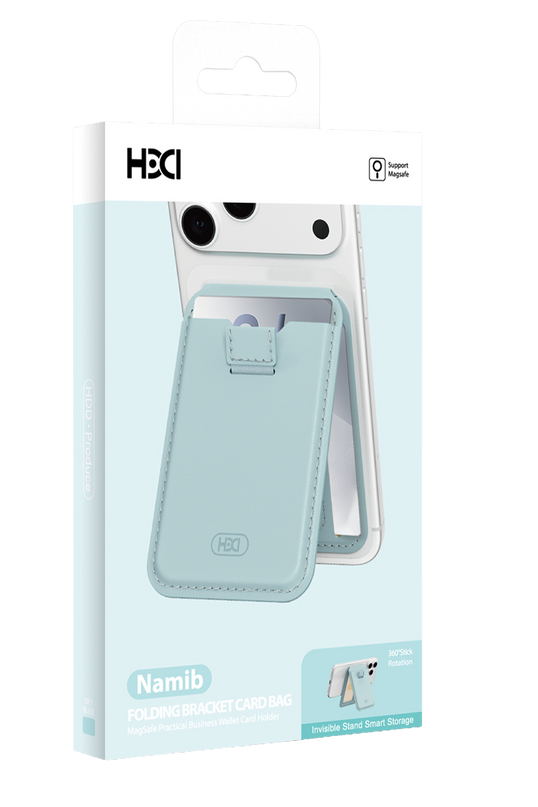 HS-020 Namib Stand Özellikli Magsafe Kartlık - Su Yeşili 4