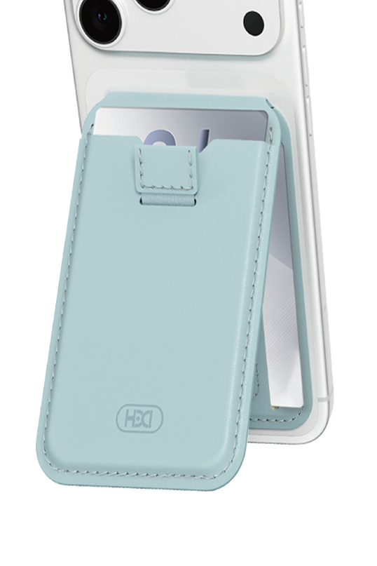 HS-020 Namib Stand Özellikli MagSafe Cüzdan - Su Yeşili 3