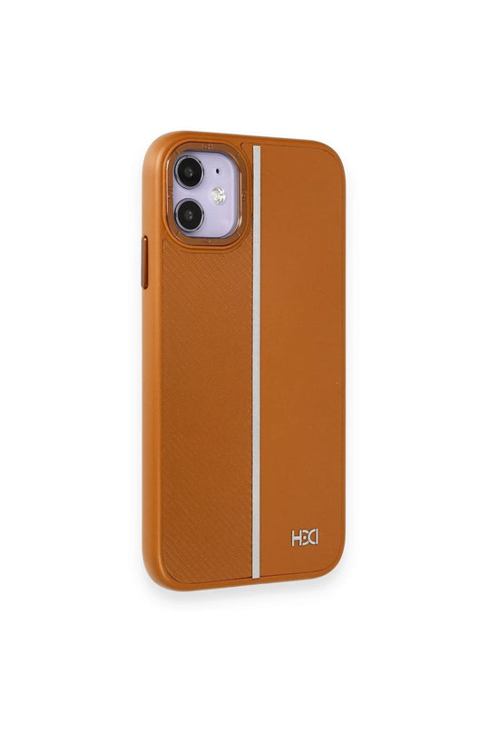 iPhone 11 HBC-155 Lizbon Kapak Kılıf - Kahverengi 2
