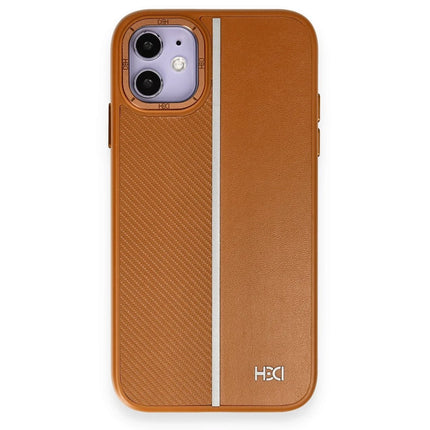iPhone 11 HBC-155 Lizbon Kapak Kılıf - Kahverengi