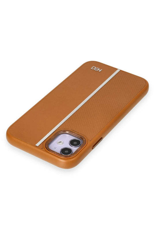 iPhone 11 HBC-155 Lizbon Kapak Kılıf - Kahverengi 4