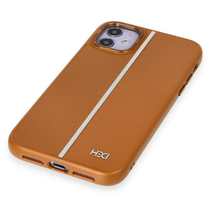 iPhone 11 HBC-155 Lizbon Kapak Kılıf - Kahverengi 3