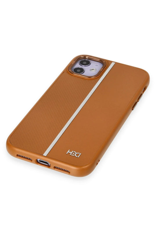 iPhone 11 HBC-155 Lizbon Kapak Kılıf - Kahverengi 3
