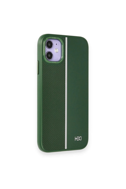 iPhone 11 HBC-155 Lizbon Kapak Kılıf - Koyu Yeşil 2