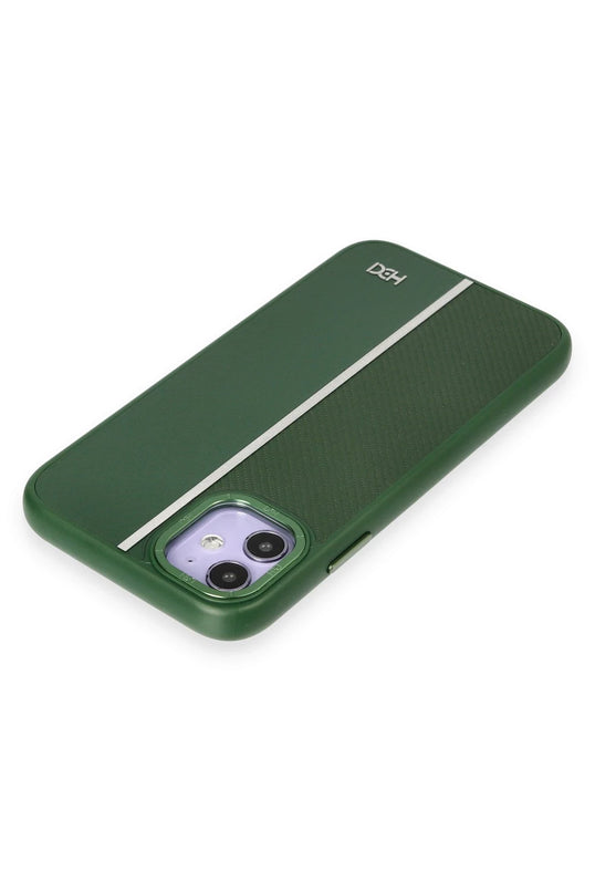 iPhone 11 HBC-155 Lizbon Kapak Kılıf - Koyu Yeşil 3