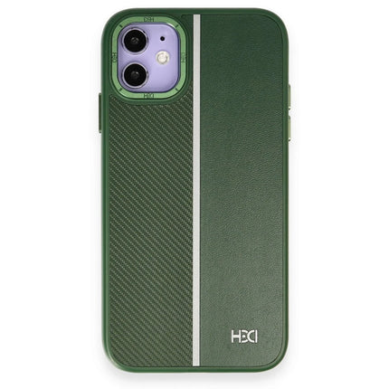 iPhone 11 HBC-155 Lizbon Kapak Kılıf - Koyu Yeşil