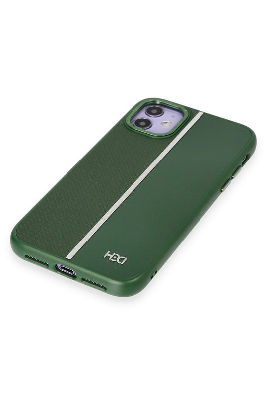 iPhone 11 HBC-155 Lizbon Kapak Kılıf - Koyu Yeşil 4
