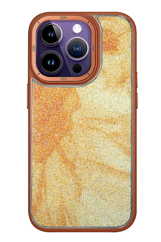 iPhone 13 Pro Max HBC-201 Salvador Simli Kapak Kılıf - Kahverengi