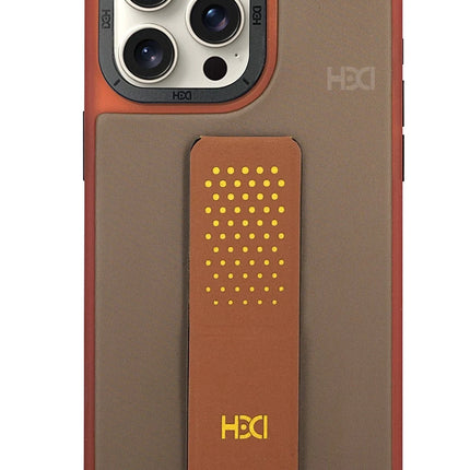 iPhone 14 Pro HBC-239 Colombo Standlı Kapak Kılıf - Kahverengi