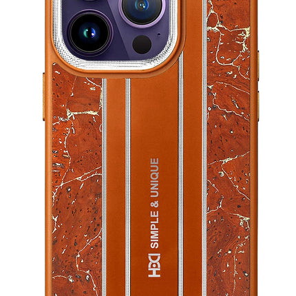 iPhone 14 Pro HBC-188 Astra Kapak Kılıf - Kahverengi