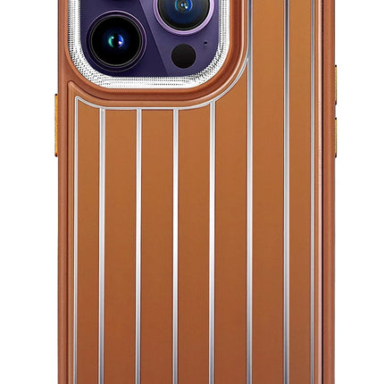 iPhone 14 Pro HBC-190 Kolaj Kapak Kılıf - Kahverengi