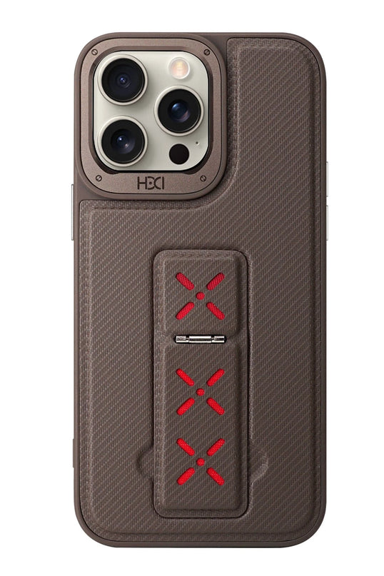 iPhone 14 Pro Max HBC-248 Lima Standlı Kapak Kılıf - Titan Gri