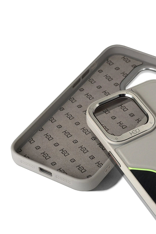 iPhone 14 Pro Max HBC-264 Lambor Karbon Fiber Sport Kapak Kılıf - Derin Mor 4