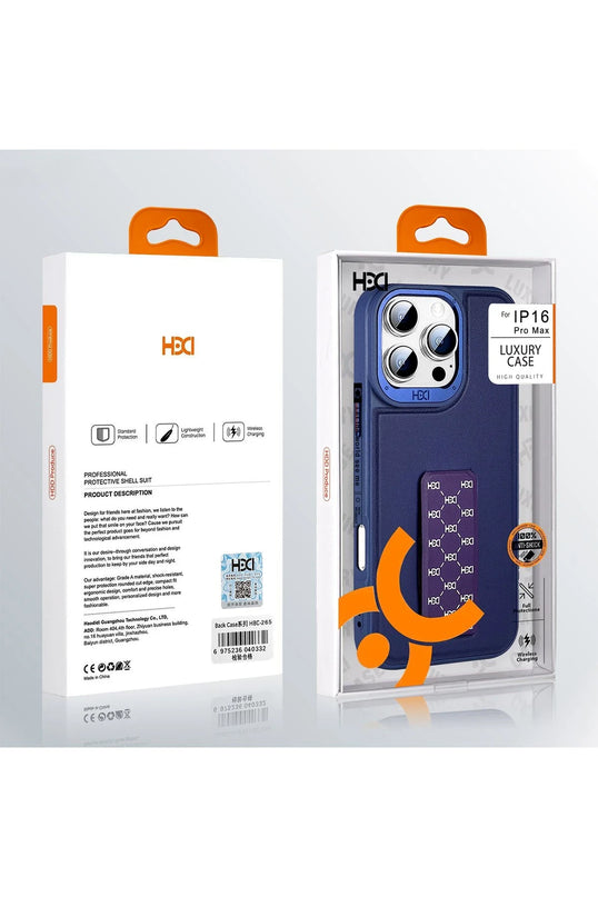 iPhone 14 Pro Max HBC-265 Madrid Magsafe Standlı Kapak Kılıf - Kahverengi 6