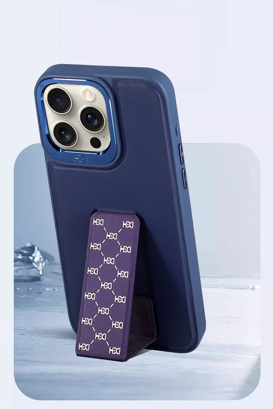 iPhone 14 Pro Max HBC-265 Madrid Magsafe Standlı Kapak Kılıf - Natural Grey 3