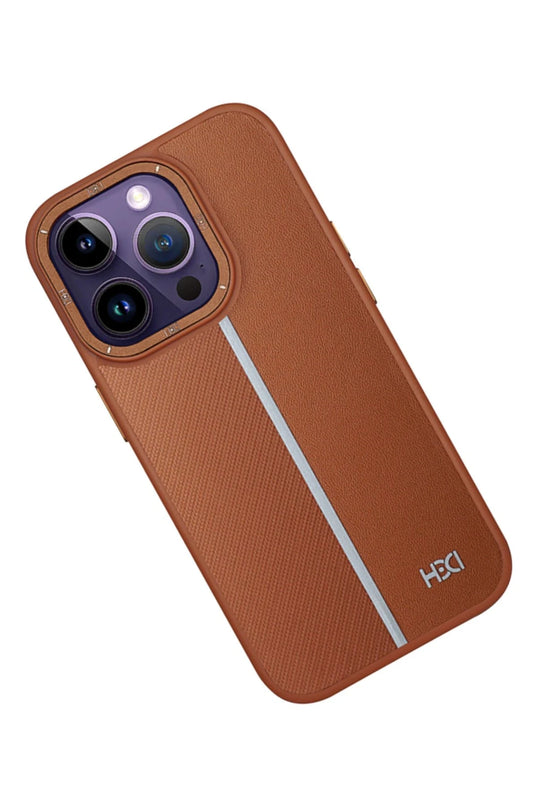 iPhone 14 Pro Max HBC-155 Lizbon Kapak Kılıf - Kahverengi 2