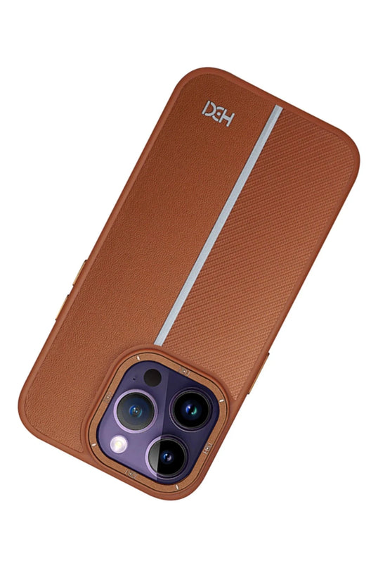 iPhone 14 Pro Max HBC-155 Lizbon Kapak Kılıf - Kahverengi 3