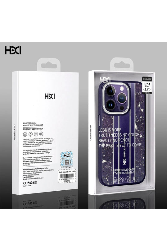 iPhone 14 Pro Max HBC-188 Astra Kapak Kılıf - Derin Mor 11
