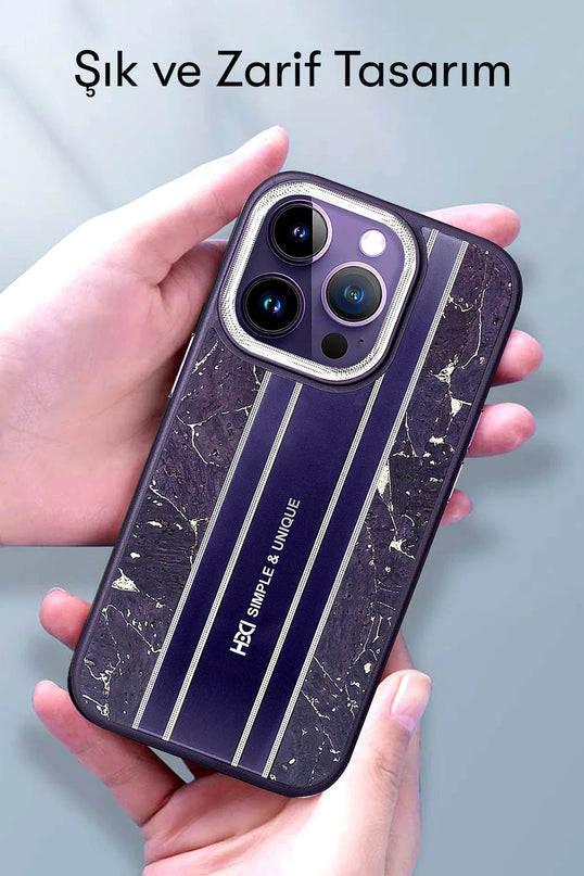 iPhone 14 Pro Max HBC-188 Astra Kapak Kılıf - Kahverengi 10