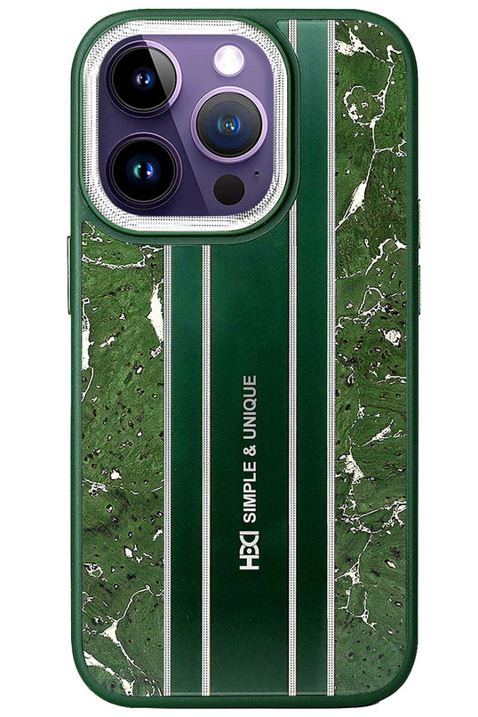 iPhone 14 Pro Max HBC-188 Astra Kapak Kılıf - Koyu Yeşil