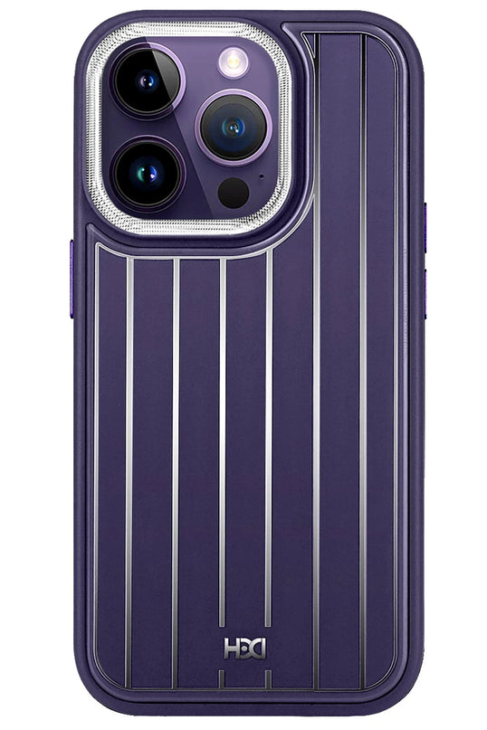 iPhone 14 Pro Max HBC-190 Kolaj Kapak Kılıf - Derin Mor