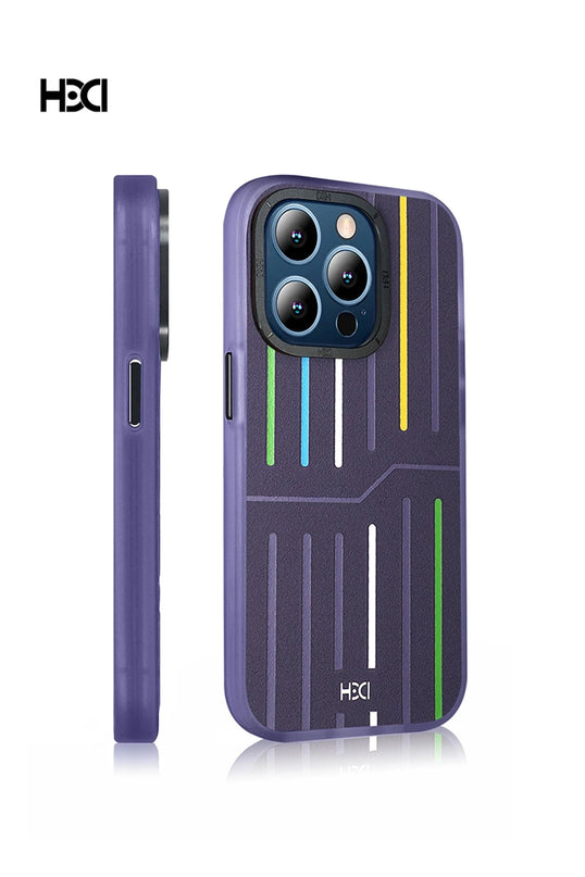 iPhone 14 Pro Max HBC-221 Roma Kapak Kılıf - Derin Mor 4